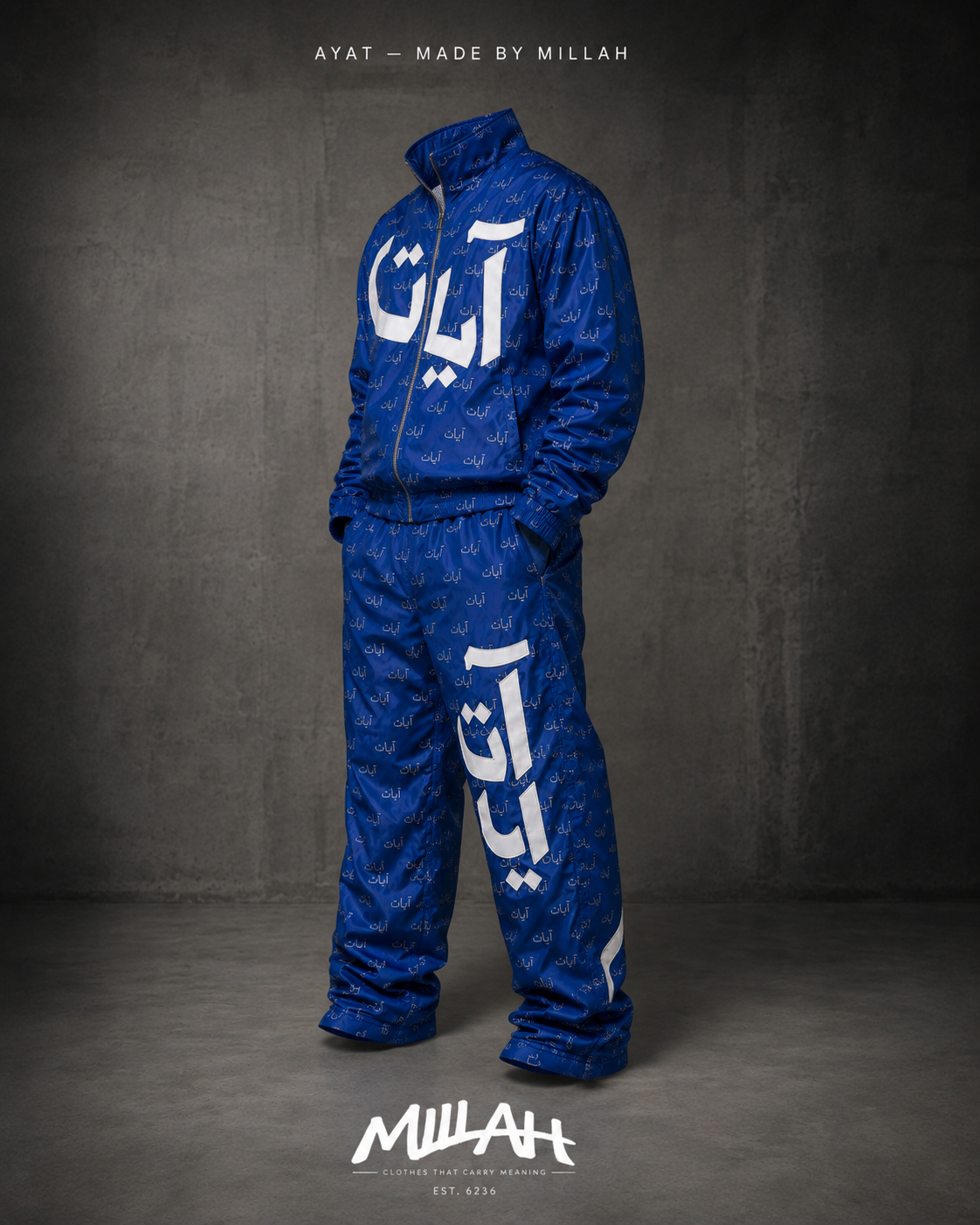 AYAT Signs 101 Tracksuit — Blue